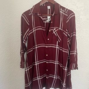 Flannel Red Dress from Old Navy